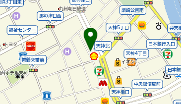 東武トップツアーズ株式会社 福岡支店の地図画像