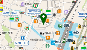 自分未来ホールディングス株式会社 池袋西口オフィスの地図画像