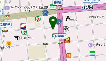 株式会社NS・コンピュータサービス 名古屋オフィスの地図画像