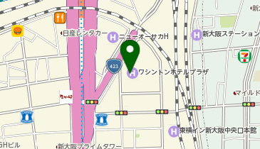 株式会社プラネットワーク 新大阪オフィスの地図画像
