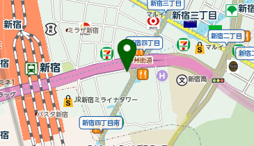 日研トータルソーシング株式会社 新宿事務所の地図画像