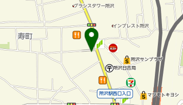 パーソルテンプスタッフ株式会社 所沢オフィスの地図画像