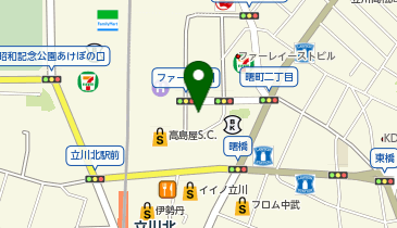 株式会社パソナ 立川の地図画像