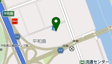 澁澤倉庫株式会社 平和島倉庫の地図画像