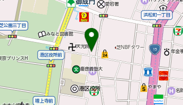 鈴與株式会社 御成門オフィスの地図画像
