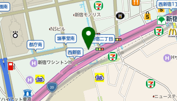 株式会社クマヒラ 新宿支店の地図画像