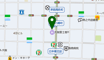 株式会社さかもと 大阪オフィスの地図画像