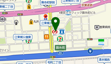 三菱UFJ不動産販売株式会社 錦糸町センターの地図画像