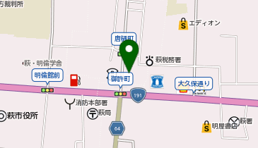 綜合警備保障株式会社 萩営業所の地図画像