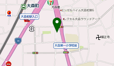 株式会社ケアサービス デイサービスセンター大森中の地図画像