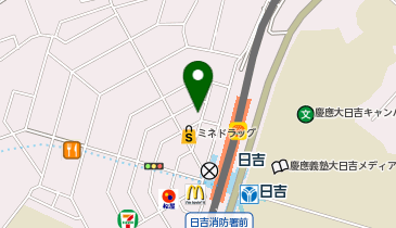 まいばすけっと 日吉駅北店の地図画像