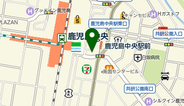 かごりん 鹿児島中央駅東口の地図画像