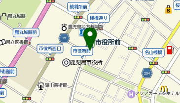 かごりん 鹿児島市役所の地図画像