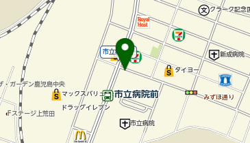 かごりん 市立病院の地図画像