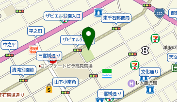 かごりん ザビエル公園の地図画像