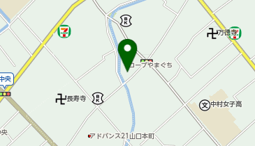 コープやまぐちこことどうもん店 駐輪場 (シェアサイクル実証事業)の地図画像