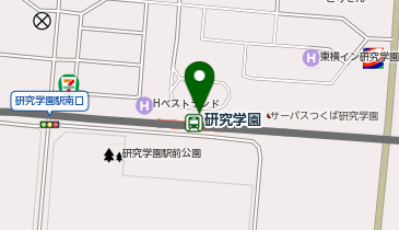 研究学園駅 (エコバイク)の地図画像