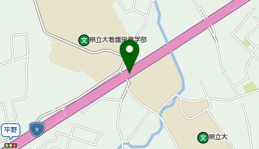 山口県立大学グラウンド側交差点 (シェアサイクル実証事業)の地図画像