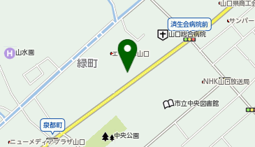 山口県労働者福祉文化中央会館 (シェアサイクル実証事業)の地図画像
