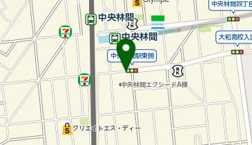 中央林間駅東側交差点 (エコバイク)の地図画像