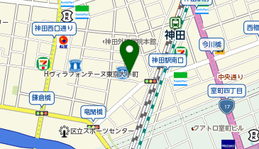 【傘シェアリング】 アーバンネット神田ビル エントランス付近の地図画像