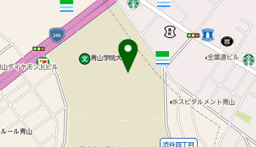 【傘シェアリング】 青山学院大学 3号館 エントランス付近の地図画像