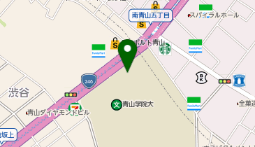 【傘シェアリング】 青山学院大学 7号館 証明写真横の地図画像