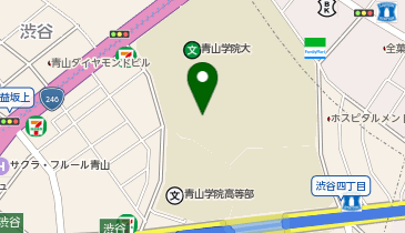 【傘シェアリング】 青山学院大学 8号館 エントランス付近の地図画像