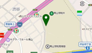 【傘シェアリング】 青山学院大学 15号館 エントランス内の地図画像