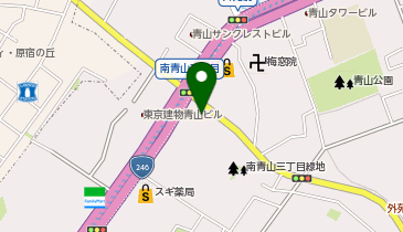 【傘シェアリング】 スプライン青山東急ビルエントランス付近の地図画像