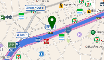 【傘シェアリング】 渋谷DTビルエントランス付近の地図画像
