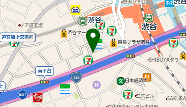 【傘シェアリング】 渋谷スクエアA  エントランス付近の地図画像