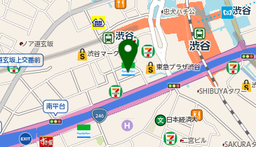 【傘シェアリング】 渋谷スクエアB エントランス付近の地図画像