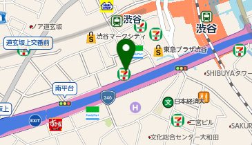 【傘シェアリング】 渋谷プレイス エントランス付近の地図画像