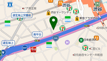 【傘シェアリング】 渋谷道玄坂東急ビル エントランス付近の地図画像