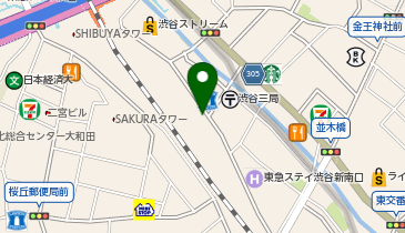 【傘シェアリング】 JR東日本ホテルメッツ渋谷 階段下(エレベーター付近)の地図画像