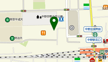 【傘シェアリング】 中野セントラルパークサウス 1階東口エントランス付近の地図画像