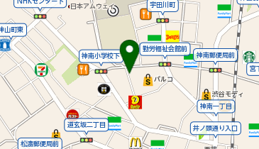 【傘シェアリング】 宇田川町ビル 1階 駐車場出入口の地図画像