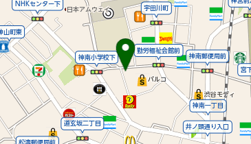 【傘シェアリング】 宇田川町ビル 3階 エレベーター付近の地図画像