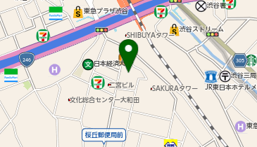 【傘シェアリング】 NKGビル 2階 渋谷スペース入り口付近の地図画像