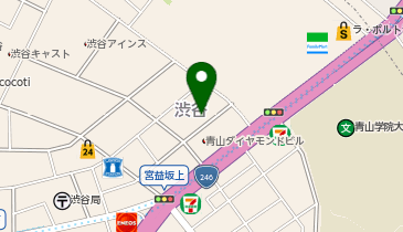 【傘シェアリング】 MFPR渋谷ビル 入り口近くの地図画像