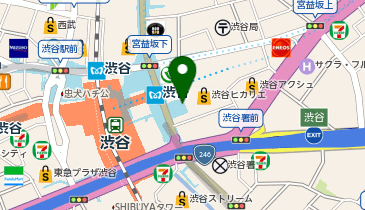 【傘シェアリング】 東急ヒカリエ(1) 1階 南側エントランス+シャトルエレベーターホールの地図画像