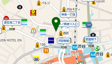 【傘シェアリング】 西武渋谷店 A館入り口 近く(センター街前)の地図画像