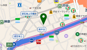 【傘シェアリング】 小さな韓国 あぷろ 東京渋谷店 出入口付近の地図画像
