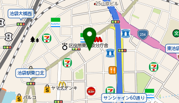 【傘シェアリング】 Hareza Towerの地図画像