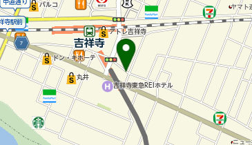 【傘シェアリング】 ティップネス吉祥寺24hoursの地図画像