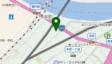 【傘シェアリング】 プライム川崎 エントランス付近の地図画像