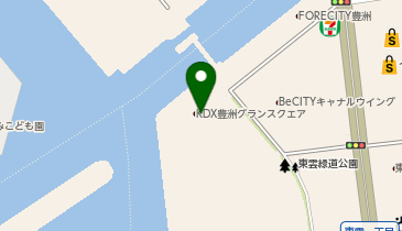 【傘シェアリング】 KDX豊洲グランスクエア エントランス付近の地図画像