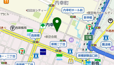 【傘シェアリング】 アーバンネット内幸町ビル 2階エントランス前の地図画像