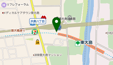 【傘シェアリング】 都営新宿線 東大島駅 大島口 出入口付近の地図画像